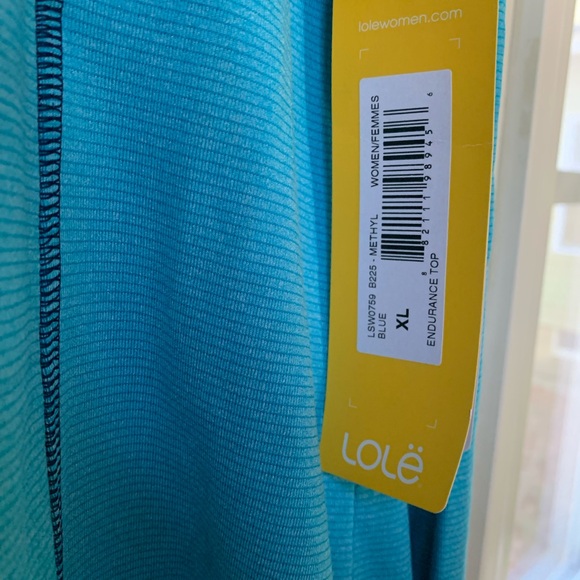 Lole Endurance Running Jogging Blue Long Sleeve Active Pullover XL NWT - Picture 3 of 12
